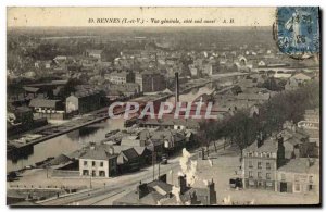 Postcard Old Rennes general southwestern coastal View