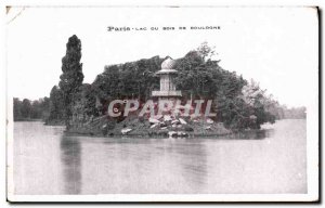 Old Postcard Paris Lac Du Bois De Boulogne