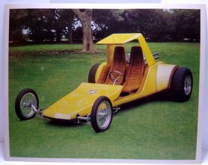 The Sand Draggin California Show Car Yellow Racer Hot Rod Photo Bob Reisner 1969