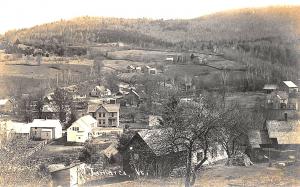 Jamaica VT Aerial View of Downtown & Surrounding Area RPPC