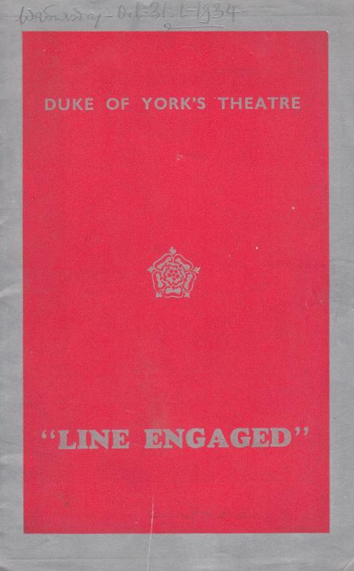 Line Engaged Jack De Leon Comedy Duke Of Yorks London Theatre Programme