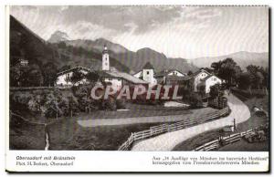 Old Postcard Oberaudorf Mit Brunstein