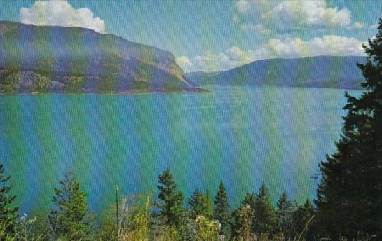 Canada Shuswap Lake On The Trans-Canada Highway British Columbia