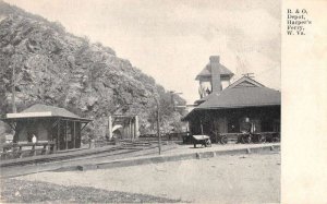 Harper's Ferry West Virginia B and O Depot Train Station Postcard AA54738