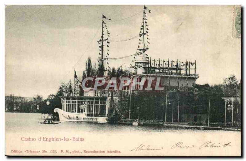 Old Postcard Casino d & # 39Enghien les Bains