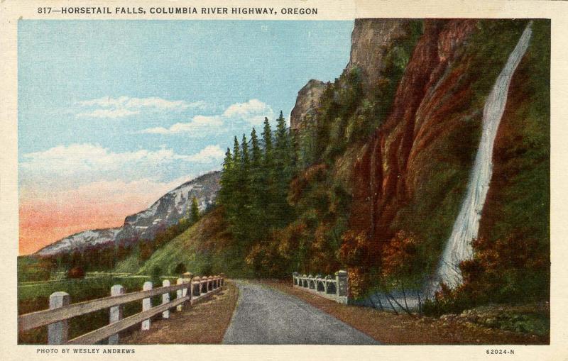 OR - Columbia River Highway. Horsetail Falls