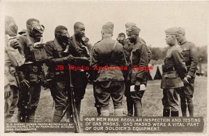 Black Americana, RPPC, Integrated Gas Masks Inspection & Testing