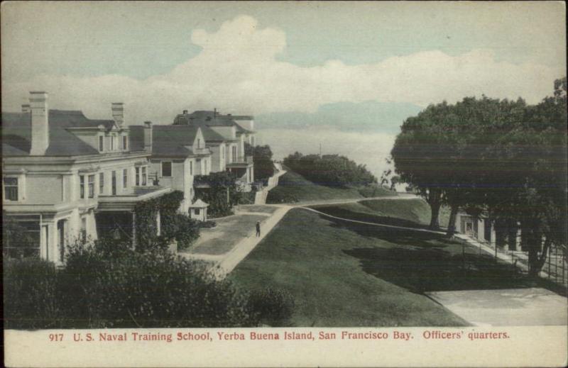 Yerba Buena Island San Francisco CA Training School Officers Quarters c1910