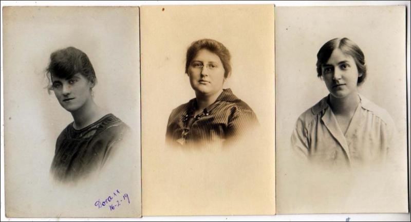 3 - RPPC, Women Cards