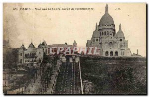 Old Postcard Paris View Of The Sacre Coeur From Montmartre