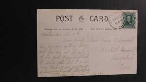 1900s Ship Postcard Cover From Weehawken NJ to Naugatuck CT S.S. Deutschland 