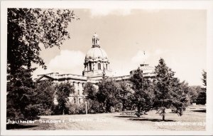 Edmonton Alberta Parliament Buildings AB Alta Progress Photo #127 Postcard H59