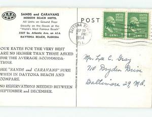 Pre-1980 SANDS AND CARAVANS MOTEL Daytona Beach Florida FL M2136