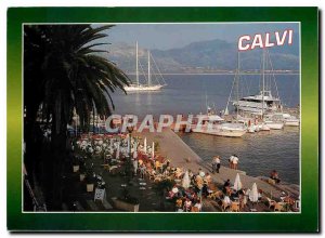 Modern Postcard Souvenir de Calvi The port