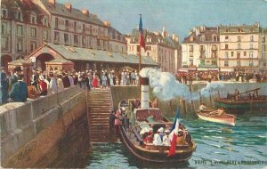 France Dieppe C-1910 Tuck Harbor Oilette #112 Postcard 22-5209