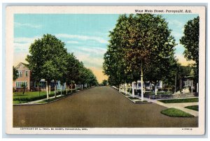 c1940 West Main Street Paragould Street Road House Exterior Arkansas AR Postcard 