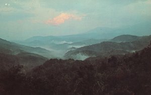 Vintage Postcard Above the Clouds Fighting Creek Gap Tennessee Smoky Mountains