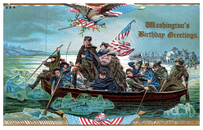 George Washington  , Birthday , Crossing the delaware