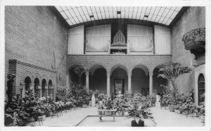 Cleveland Ohio 1950s RPPC Real Photo Postcard Garden Court Museum Of Art