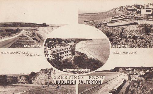 Budleigh Salterton Multi View Postcard