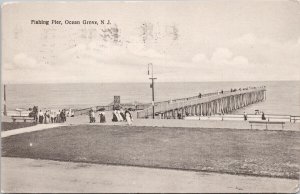Ocean Grove New Jersey Fishing Pier NJ C.A. Brown Postcard E78