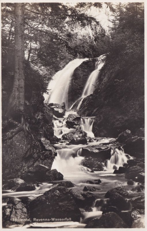 Hollental Ravenna Gorge Black Forest Wasserfall German Old Postcard