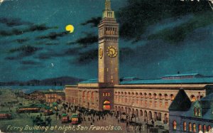 USA Ferry Building at night San San Francisco 04.31