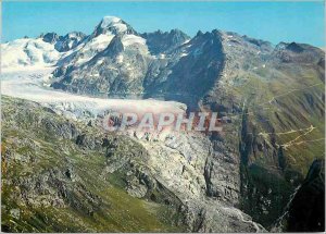 Postcard Modern Rhonegletscher Furkapass und mit Galenstock Aufnahme und Verl...