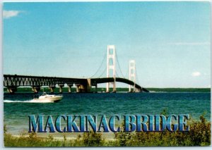 Postcard -  Mackinac Bridge - Michigan