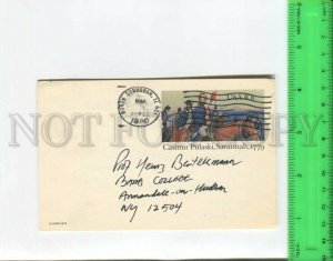 466525 1979 year USA Casimir Pulaski Savannah Postal Stationery postcard