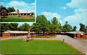 Vtg Georgia GA Griffin Motel Capri Restaurant 1960s Chrome View Postcard