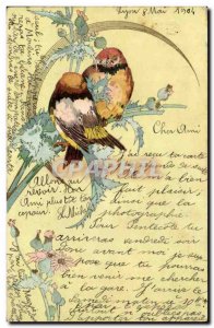 Old Postcard Fancy Birds