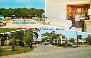 NJ, Somers Point, New Jersey, Evergreen Motor Court Motel, Pool, MultiView, DP