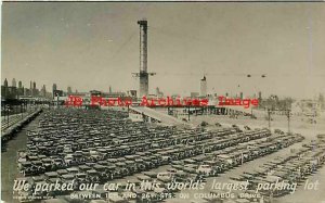 IL, Chicago, Illinois, RPPC, World's Fair Parking Lot, Heiberg-Webster Photo