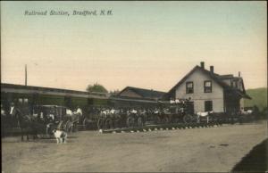 Bradford NH RR Railroad Station c1910 Postcard