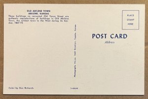 VINTAGE UNUSED POSTCARD - OLD ABILENE TOWN, KANSAS