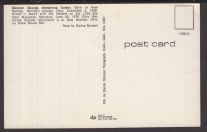 Ohio New Rumley - General George Armstrong Custer Historical Monument - Chrome