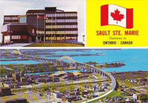 Canada Civic Centre and St Mary's International Bridge Sault Ste. Marie ...