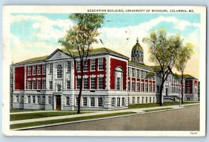 c1937 Columbia Missouri Vintage Postcard Education Building University Building
