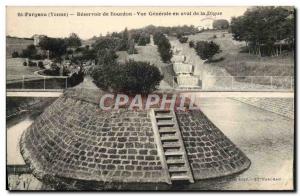 Old Postcard St Fargeau Bourdon Vue Generale Reservoir downstream of the Dam