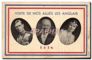 Old Postcard Visit our allies the British in 1938