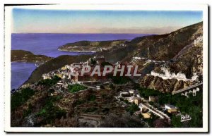 Old Postcard Eze and Route Mayenne Corniche Far Cap d & # & # 39Antibes and 3...