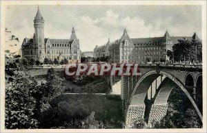 Old Postcard Luxembourg Adolphe Bridge
