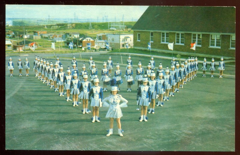 h2417 - SHAWINIGAN Quebec Postcard 1960s Women Marching Band