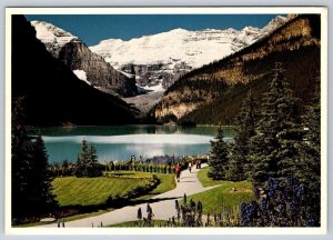 Lake Louise And Mount Victoria, Banff National Park AB, 1984 Don Harmon Postcard