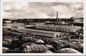 Sweden Holmsund Industriomrade Vintage RPPC C214
