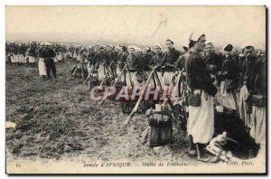 Old Postcard Army Armee d & # 39Afrique Halt of Zouaves