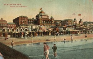 Vintage Postcard Scheveningen Gezicht Op Het Kurhaus Hague Netherlands