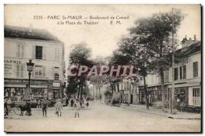 Parc Saint Maur Old Postcard Boulevard de Creteil in place of the theater