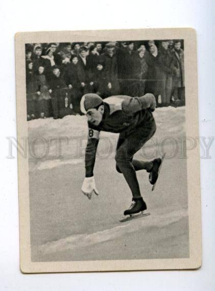 166980 VII Olympic SIGGE ERICSSON speed skater CIGARETTE card